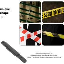 Retractable Belt Barrier Receiver Safety Barrier Strap Stanchion Accessory