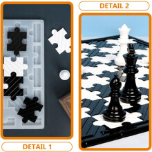 3D peças de xadrez resina moldes DIY ofício fornecimento conjunto com 6pcs rei rainha oficial cavaleiro torre peão xadrez