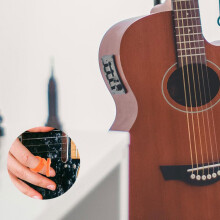 Silikon sklisikker gitarplekterholder kreativ unik utseende gitarplekter fingerdeksel instrumentdel for spilling
