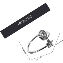 Sternförmiger Zehenring im Vintage-Stil mit Drahtspirale – perfekt für Damen, ideal für Strandpartys im Sommer.