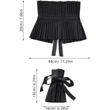 Gothic Embroidered Women's Detachable Collar Wrist Cuffs Elegant Dress Accessories