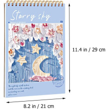 Dik A4-schetsboek met spiraalbinding voor stiften en doe-het-zelf-schilderwerk, hoogwaardig schetsboek voor stiften.