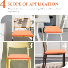 Quadratisches Hockerkissen, orange, wasserdicht, mit abnehmbarem, waschbarem Schaumstoff-Sitzkissen, tragbar
