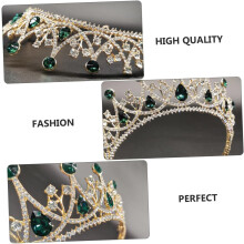 Material de liga deslumbrante coroa noiva chapéu de casamento moderno strass Dec