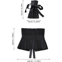 Elegante, gotisch bestickte, abnehmbare Kragen- und Handgelenkmanschetten für Damen – Accessoires für elegante Kleider
