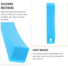Silikon-Schutzmatte für Hantelstangen, blau, rutschfest, ideal für Gewichtheben und Kreuzheben.