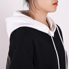 Unisex-Kappe im Hoodie-Stil mit abnehmbarem Kragen und weißem Kapuzenpullover, abnehmbares Halbshirt