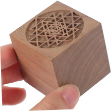 Diffuseur d'huiles essentielles en bois pour voiture et maison, bloc de bois cubique pour aromathérapie et parfum