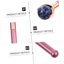 Dispositivo facial de microcorrente Jade Roller Face Roller Massager para a ferramenta de escultura do rosto do cuidado da pele