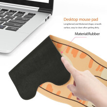 Tappetino per mouse con animali dei cartoni animati, grande, antiscivolo, per scrivania, tappetino per tastiera per laptop, carino e kawaii