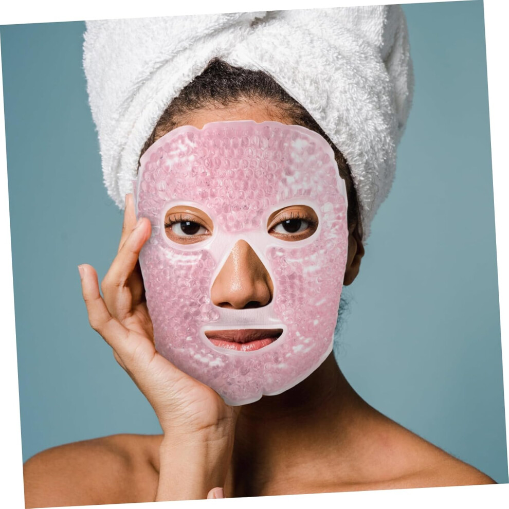 Hkhbjs Hot And Cold Gel Face Mask Cooling Facial Mask For Spa Therapy Relief From Migraines For Overnight Use