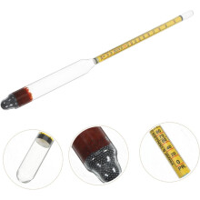 Alcohol Hydrometer Glass with Triple Scale 0-200 Proof Alcohol Meter