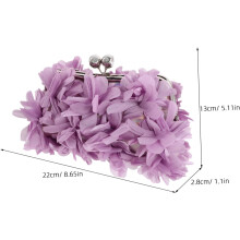 Elegante pochette floreale scintillante per donna, ideale per matrimoni, feste, balli di fine anno, eventi formali e serate eleganti.