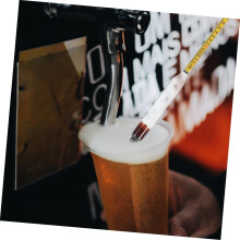 Hydromètre à alcool en verre à triple échelle 0-200 degrés
