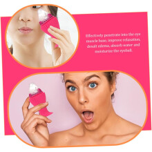 Rullo di raffreddamento in silicone riutilizzabile per la cura del viso, strumento compatto per il massaggio facciale.