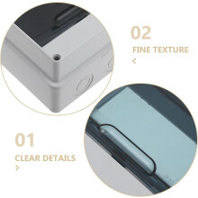 Weatherproof 6-Way Plastic Distribution Box with DIN Rail for Outdoor Circuit Breaker Protection