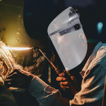 Protective Head-mounted Oil Resistant Mask Heat Safe Prevention Barrier Suitable for Industrial Dust Splash Safety