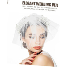 Voal de mireasă, păr, coafură decorativă romantică, accesoriu pentru rochie de mireasă pentru mireasă