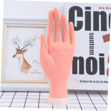 Arte das unhas Prática Mãos Pvc Modelo de mão falsa Dedos móveis para ferramentas de manicure Dicas das unhas Ferramenta de modelo inserível