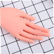 Übungshände aus PVC für Nagelkunst, bewegliche Finger für Maniküre-Werkzeuge, Nagelspitzen, Einsteckbares Modellwerkzeug