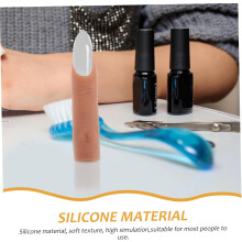 Fake Nail Practice Finger Bendable Silicone Training Model for Acrylic Nails