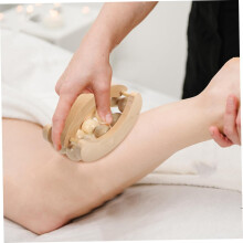 Rodillo masajeador de cuello y espalda, herramienta facial portátil tipo Guasha para aliviar los músculos.