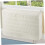 White Air Conditioner Covers inside Cotton Polyester Indoor Unit Protector Simple Design Practical 1