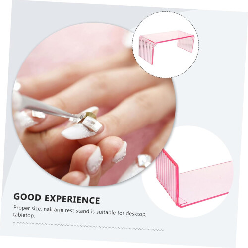 Repose-bras pour manucure, support de bureau en acrylique, repose-mains et support pour nail art.