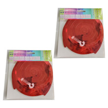 Washranp plastic swirl streamers for party decoration 12 pcs