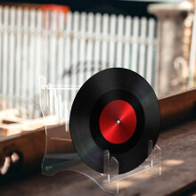 Acryl-Etagenständer für Schallplatten, großer Bilderrahmenständer, fein verarbeitet