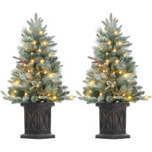 WhizMax pre-lit artificial Christmas tree 3ft 2 pcs