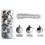 Christmas Balls Silver 4cm Shatterproof 24Pcs 1