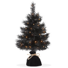 2ft Pre-Lit Artificial Mini Christmas Tree
