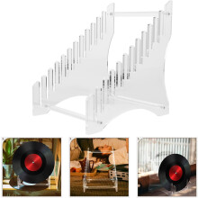 Acryl-Etagenständer für Schallplatten, großer Bilderrahmenständer, fein verarbeitet