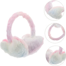 Faltbare Plüsch-Ohrenschützer für Damen, Outdoor-Winter-Ohrenwärmer, niedliche flauschige Ohrenbedeckungen