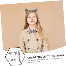 Čelenka s tigríkom, motýlik pre chlapca a dievča, zvieracie krúžky do vlasov, párty, čelenka, rekvizita do vlasov, cosplay rekvizita