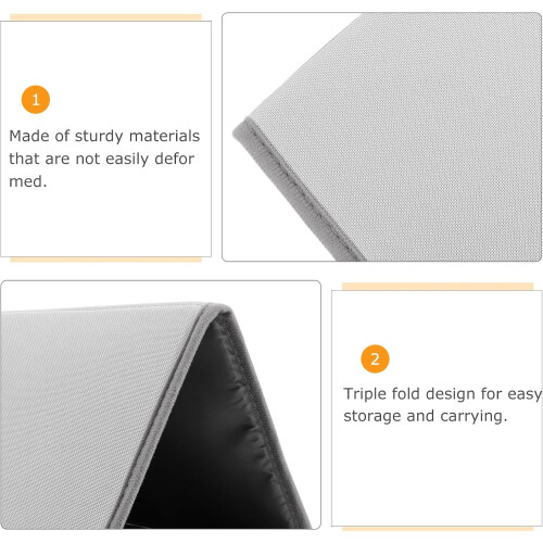 Small Ironing Board Tabletop Dual Functionality Compact Design Pp Board Cloth Three Folding
