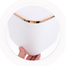 Mini-Mülleimer für den Schreibtisch, weiß, aus robustem Material, kompakt, zur Aufbewahrung kleiner Gegenstände, ansprechendes Design