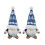 Blue Dwarf Christmas Ornament with Snowflake Design (2-Pack) 1