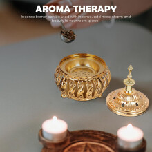 Dekorative Aromatherapie-Brenner aus Eisen, klassische Muster für Büro und Zuhause