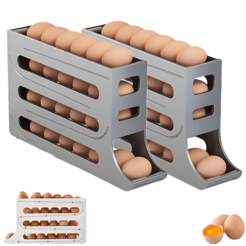 Egg Holder for Fridge 4-Tier 30-Egg Capacity