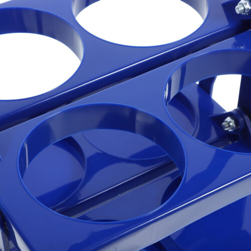 Foldable Blue Beer Carrier for Bottles with Handle, Easy to Use Classic Design Made