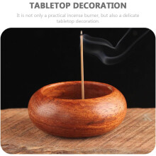 Schalenförmiges Räuchergefäß, dekoratives Räuchertablett aus Holz und Kupfer, entspannend, luftreinigend, zartes Tischaccessoire