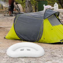 Tragbares, aufblasbares und zusammenklappbares Fußbad zum Einweichen und Reinigen der Füße, Material: PVC, Farbe: Weiß, geeignet