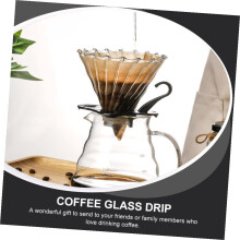 Kaffeefiltertrichter, manueller Kaffeefiltertrichter, hitzebeständiger Kunststoff mit Griff, rundes Design, leicht zu reinigen