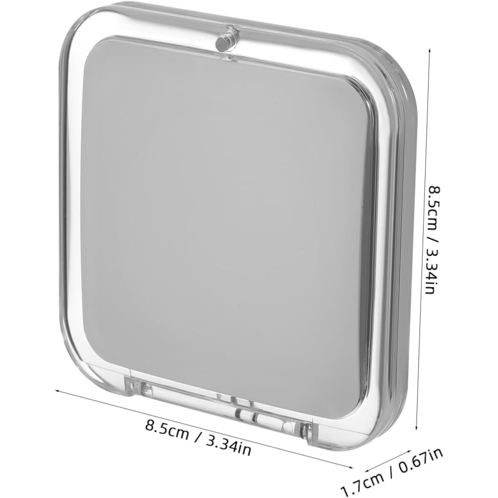 Hkhbjs Foldable Compact Mirror 15X Magnification Dual-Sided Lightweight Acrylic Small Pocket Mirror Portable Travel Vanity