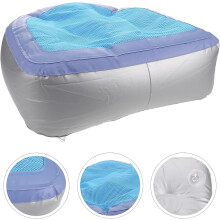 Inflatable Bath Cushion and Portable Camping Seat Cushion with Mesh Cover