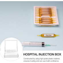 Lichtdichte Aufbewahrungsbox für Injektionslösungen (2 ml, 5 Stück) – Spritzenorganizer für Krankenwagen und Krankenhäuser