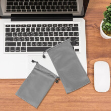 Saco de armazenamento de cordão de nylon de 5pcs para bolsa de pequeno gadget do organizador do cabo USB do banco de potência