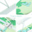 Foldable Mini Tabletop Ironing Board with Sleeve Stand, Small Household Ironing Frame in Green Leaf Design 3